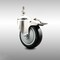 Service Caster 4 Inch 316SS Black Polyurethane Swivel 10mm Stem Caster Total Lock Brake SCC SCC-SS316TSTTL20S414-PPUB-BLK-M1015 - alternate 1
